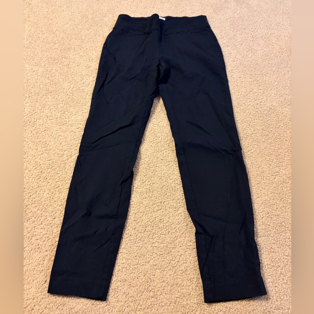 Van Heusen stretch extensible Navy Straight Leg Pants